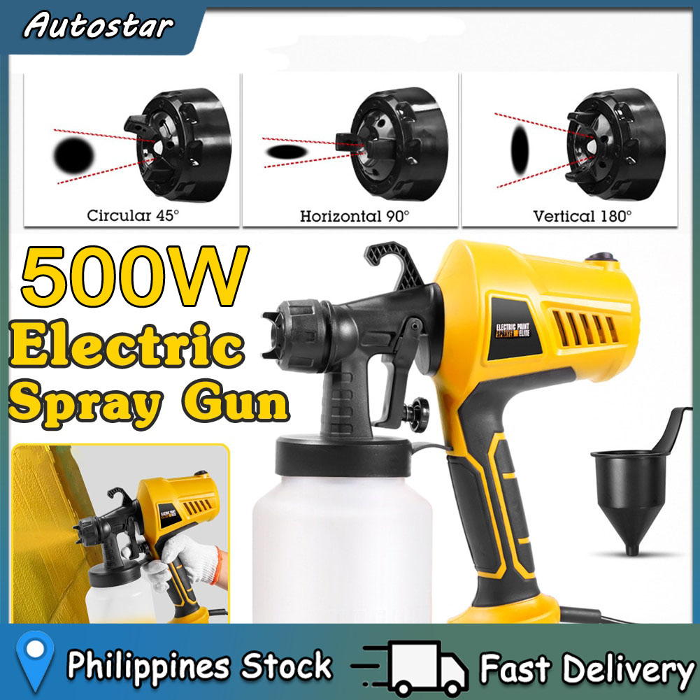500W High Pressure Electric Paint Spray Gun Hilda Spray Gun Portable