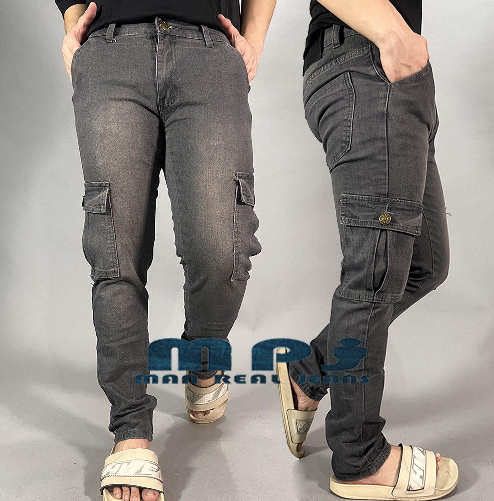 MPJ 6 Pocket Jeans Grey Pants for man Lalaki Maong