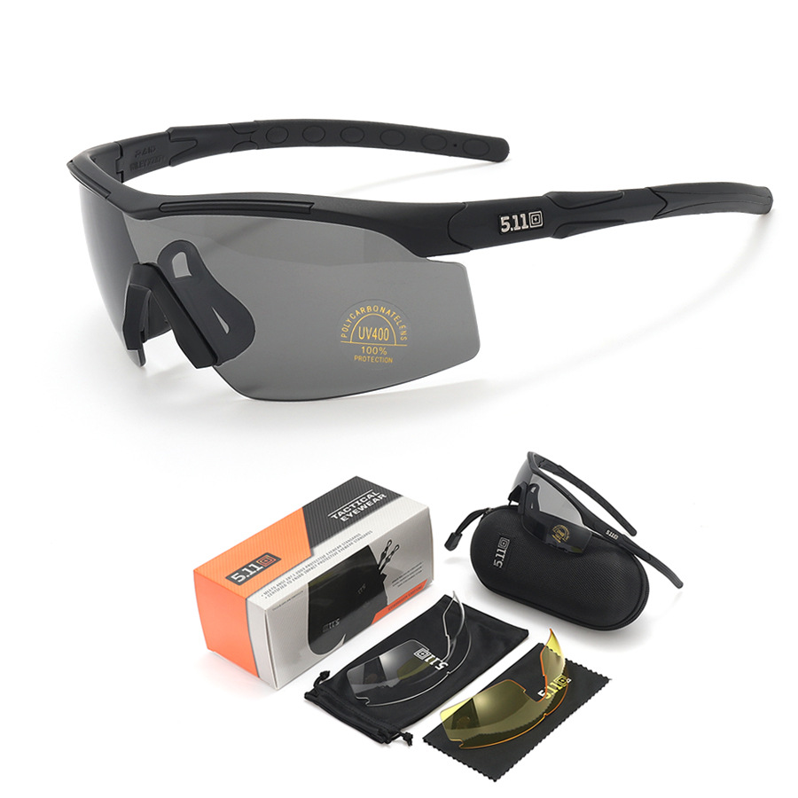 Tactical Military Sunglasses with Extra Myopia Frame Impact