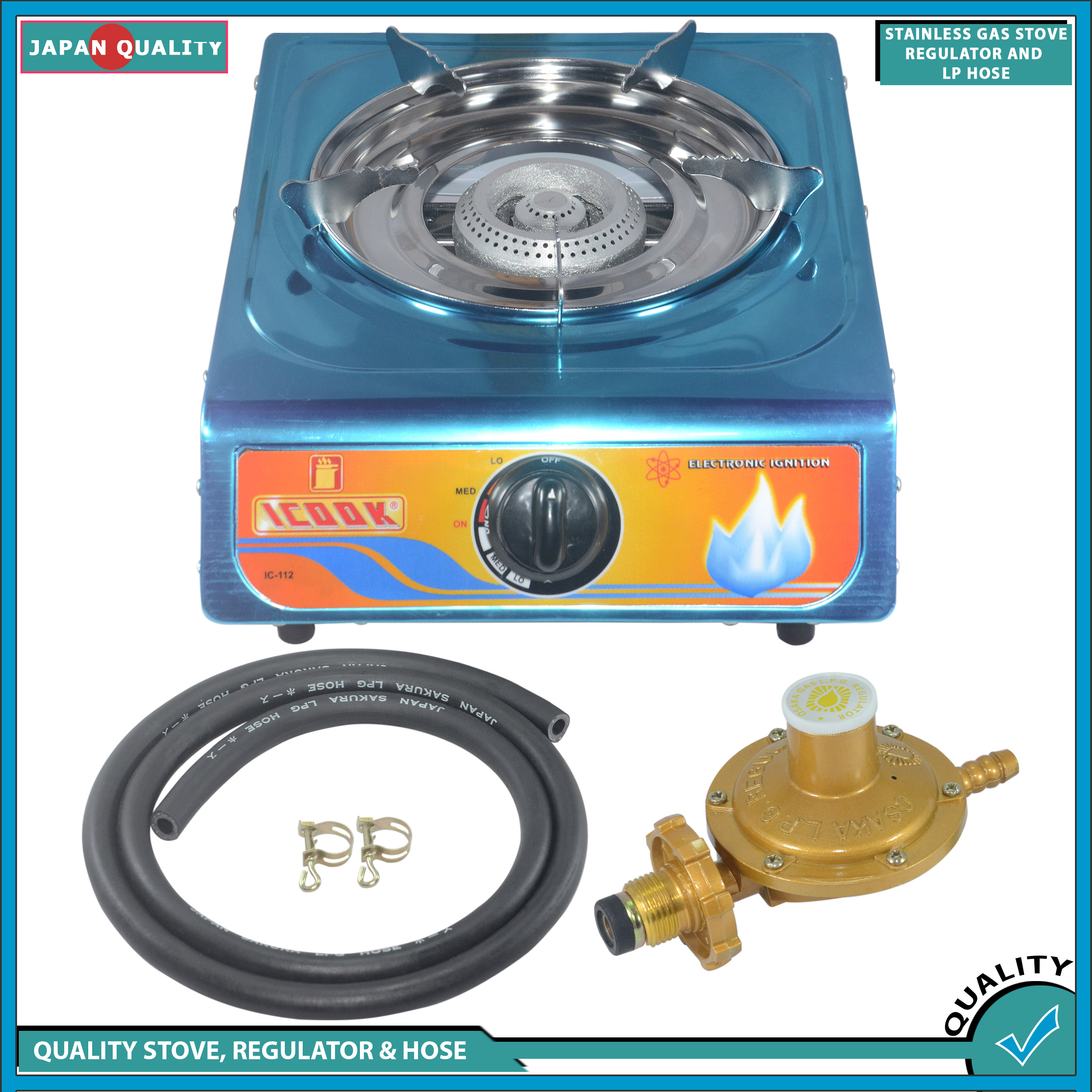 GAS STOVE SINGLE BURNER WITH REGULATOR AND HOSE Lazada PH