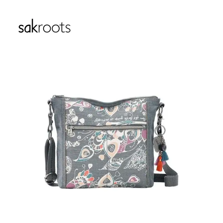 Sakroots OS Ava Crossbody Bags Grey 
