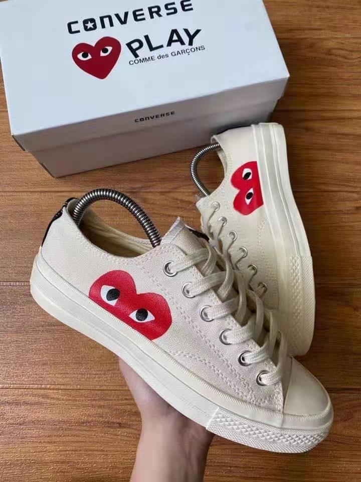 CDG play converse all star fashion style low cut for men with box | Lazada  PH