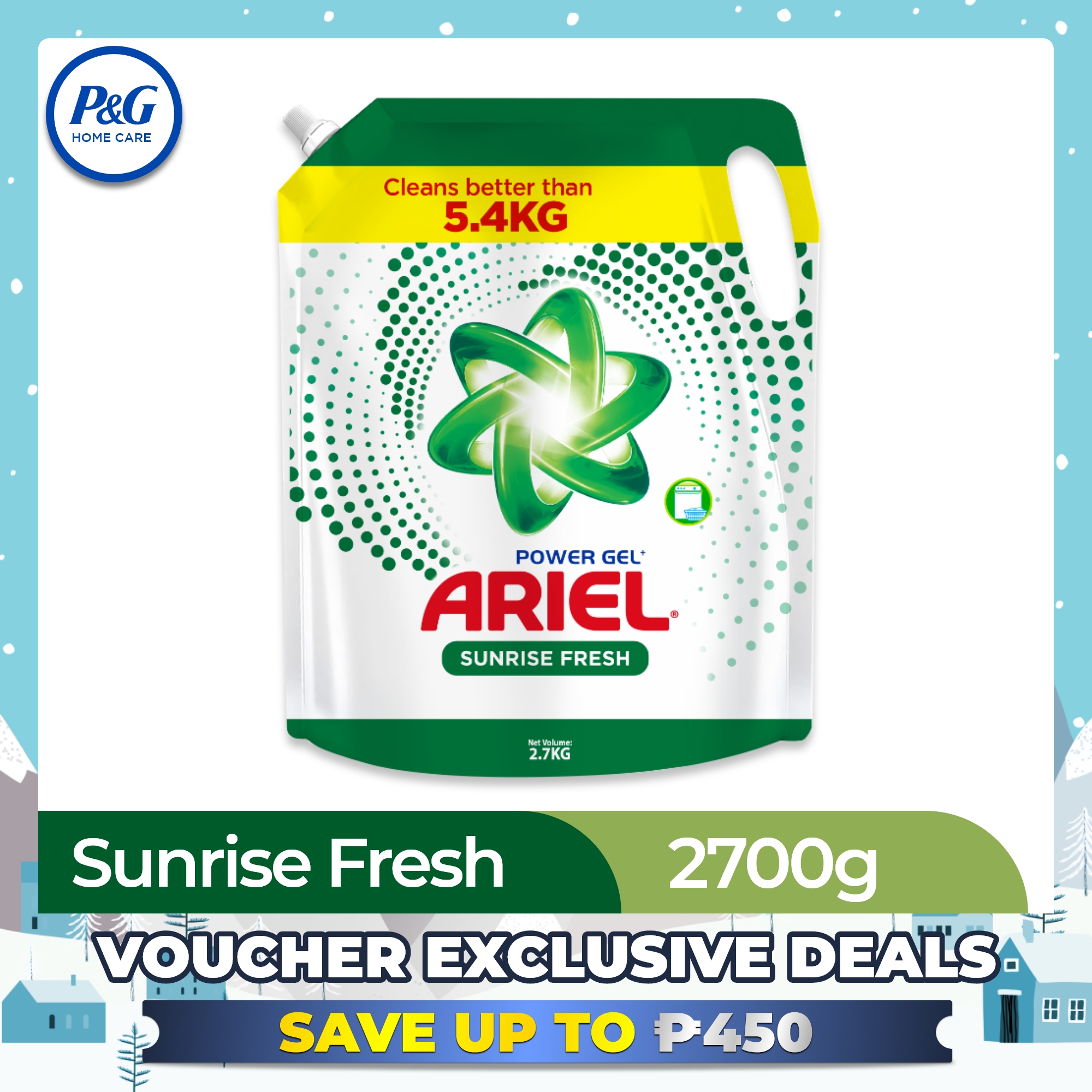 Ariel Laundry Liquid Detergent Sunrise Fresh 2700g Refill Lazada PH