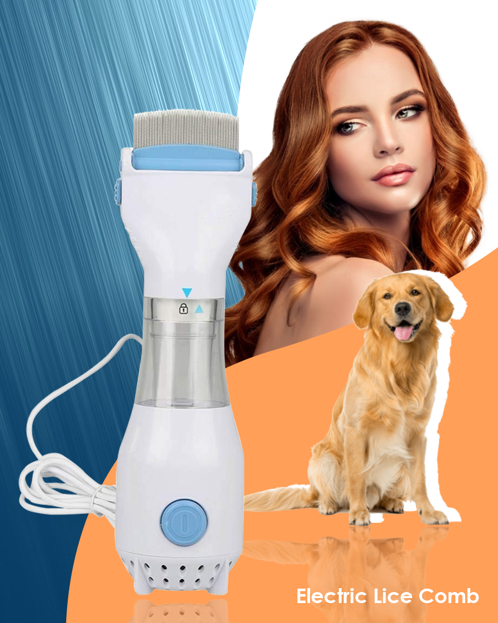 Electric Lice CombVacuum Lice Remover Comb for Head Lice & Nits(Pet