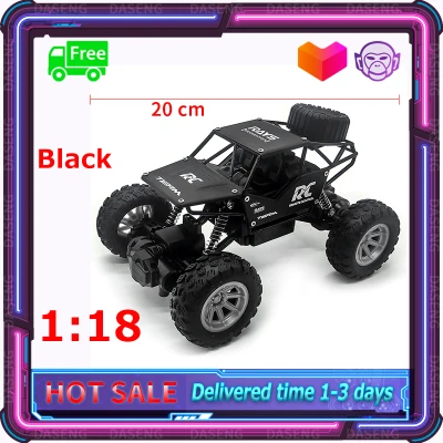 [1:18] 4WD Electric RC Car Rock Crawler Remote Control Toy Cars On The Radio Controlled 4x4 Drive Off-Road Toys For Boys Kids Gift