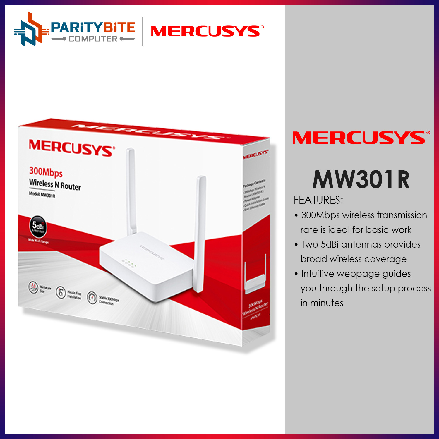 Mercusys Mw301r 300mbps Wireless N Router Wifi Router Multiple Usage Wifi For Home Wisp Piso Powered By Tp Link Lazada Ph