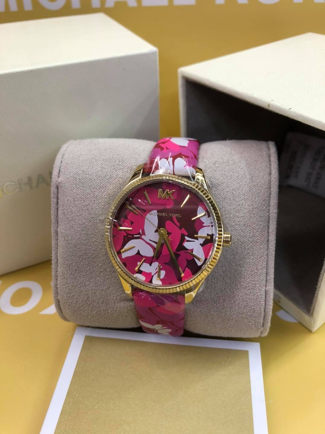 Michael Kors Watches Michael Kors Ladies Parker Red Leather Strap Watch  Womens  Watches from Faith Jewellers UK