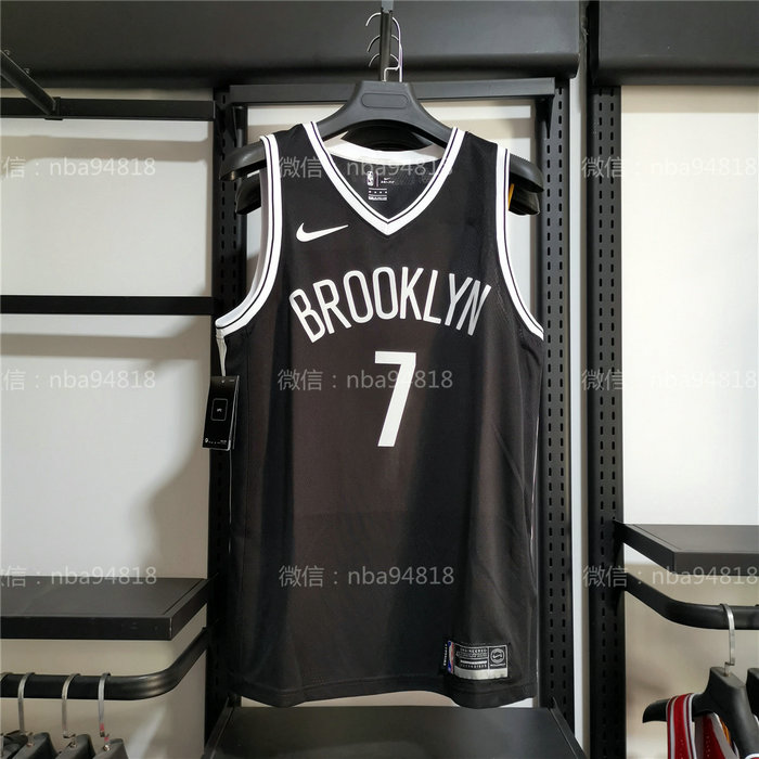 Original Hot Pressing NBA Brooklyn Nets Classic Kevin Durant Basketball Jersey #7 Black