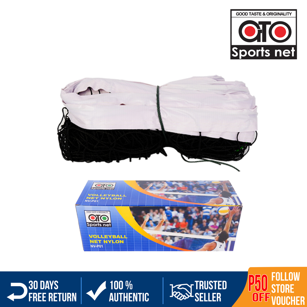 GTO Volleyball Net Nylon with Cable x 1 pc Lazada PH