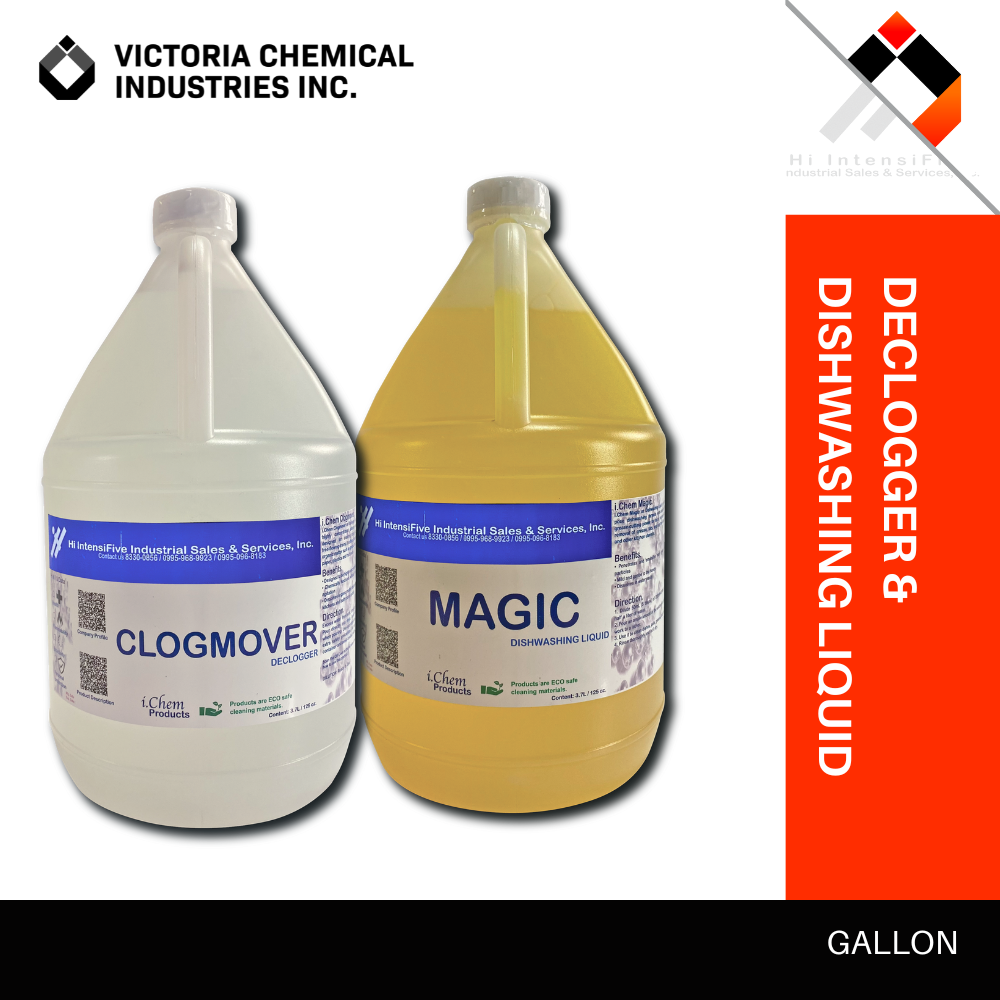 PACK OF 2, DECLOGGER 1 GALLON (ALKALINE BASED) & DISHWASHING LIQUID 1