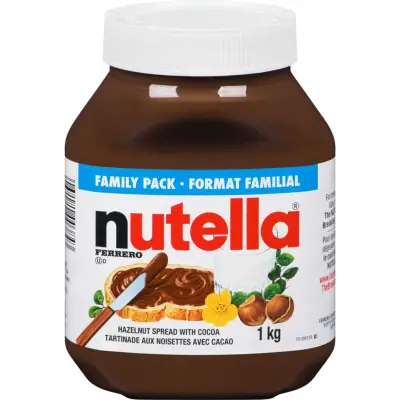 Original Nutella Ferrero Spread (Hazelnut Spread) 1kg from Canada