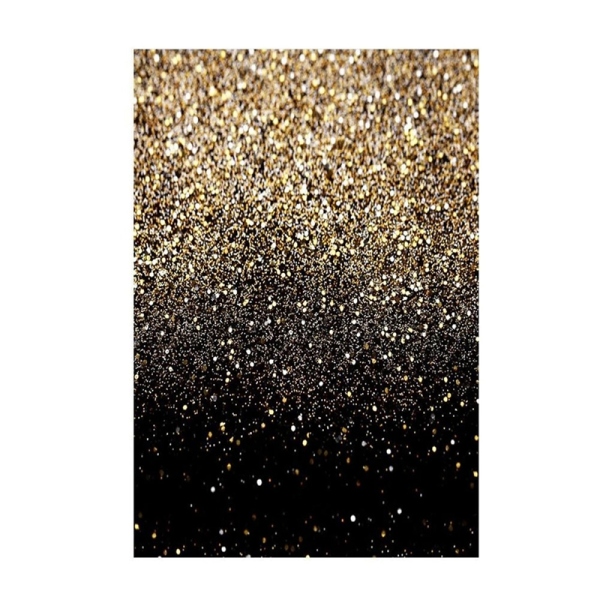 Bright Flashing Gold Black Background Cloth Holiday Birthday Party Photo Studio Photography Prop Golden Spot