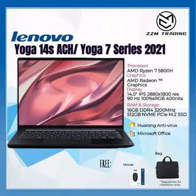 Lenovo Yoga 14s ACH/ Yoga 7 Series 2021 Model Brand New Laptop Ryzen 7 5800H 14.0" 2.8K Display 16GB RAM 512GB SSD