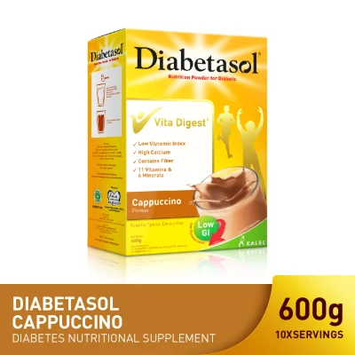 Diabetasol Cappuccino 600g (Nutritional Formula drink for Diabetic)
