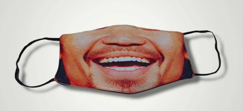 Funny Celebrity Face Mask - Manny Pacquiao Pacman Reusable Face Mask, Washable