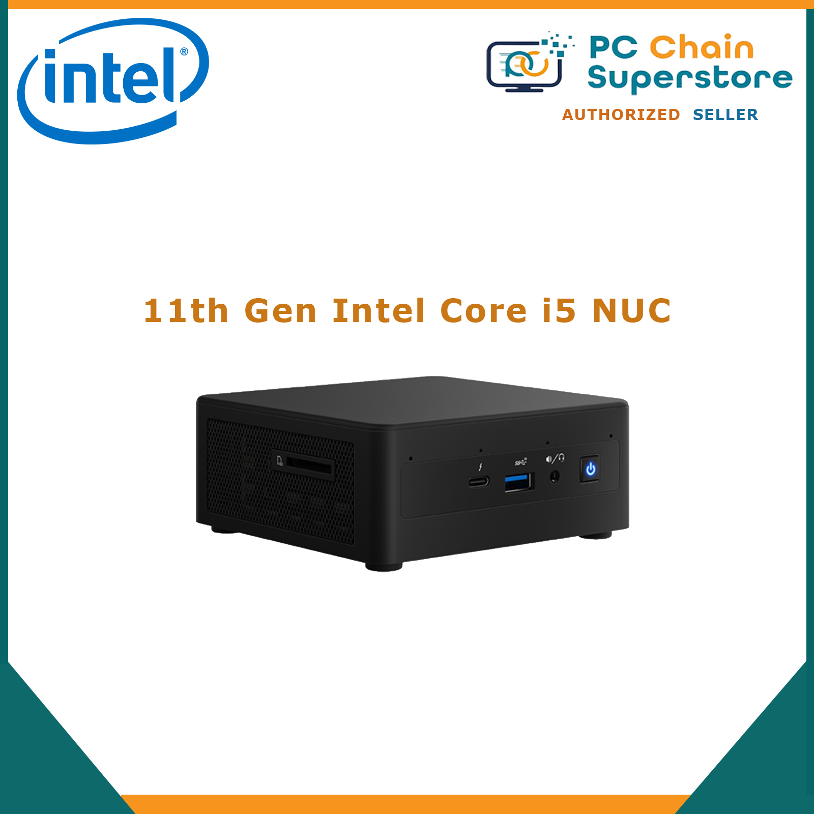 インテル インテル Intel NUC11PAHi5 Home ＆ Business Mini Desktop (Intel i5-1135G7  4-Core, 32GB RAM, 2TB m.2 SATA SSD, Integrated Graphics, WiFi, Bluet 