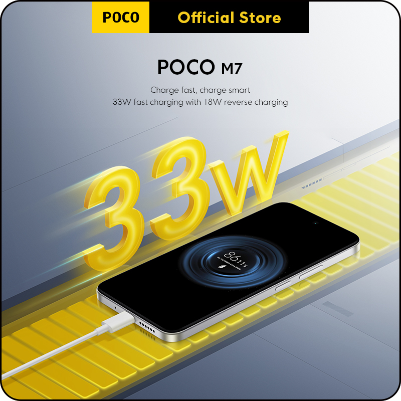 POCO M7 6GB+128GB イエロー POCO M7 Blue 6GB+128GB 【公式通販】