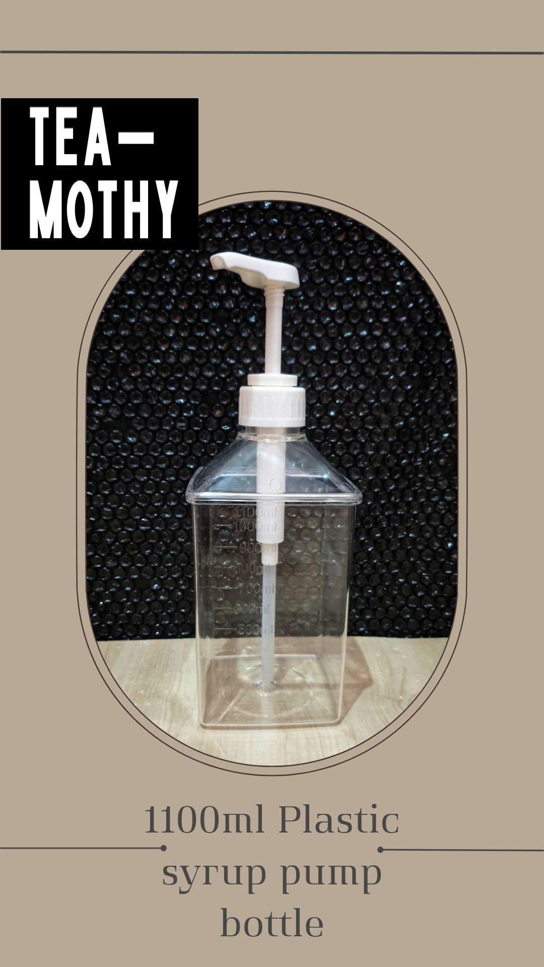 Syrup Pump Bottle 1100ml Plastic TEAMOTHY MILKTEA SUPPLIES Lazada PH