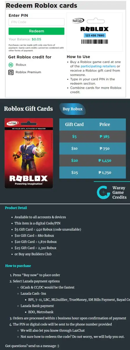 10 Roblox Gift Card 880 Robux Premium 1000 Lazada Ph - 10 robux gift card
