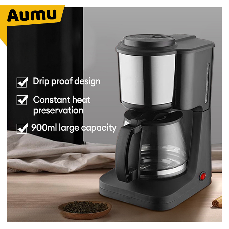 AUMU Coffee Maker Machine 900ML Capacity with Antidrip feature