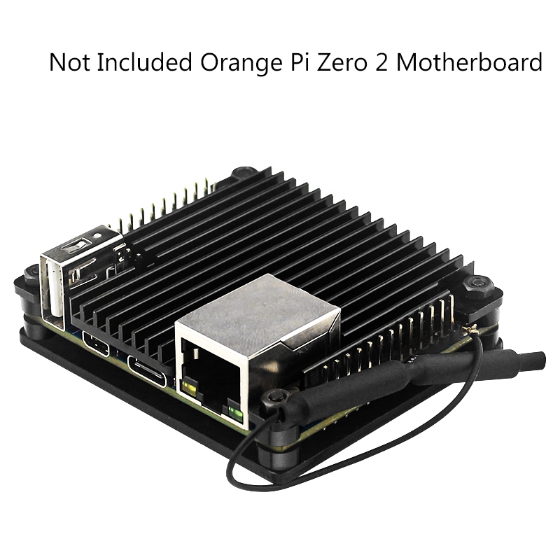 For Orange Pi Zero 2 Aluminum Case Development Board Protection Cooling Shell Metal Protective Passive Cooling Enclosure