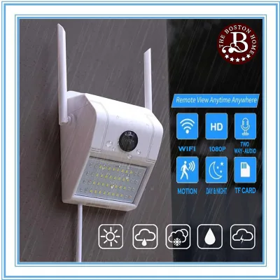 Boston Home V380 Pro HD 1080P WaterProof Wall Lamp Wifi IP Camera CCTV Night Vision Motion Detection Smart Induction Lamp Outdoor