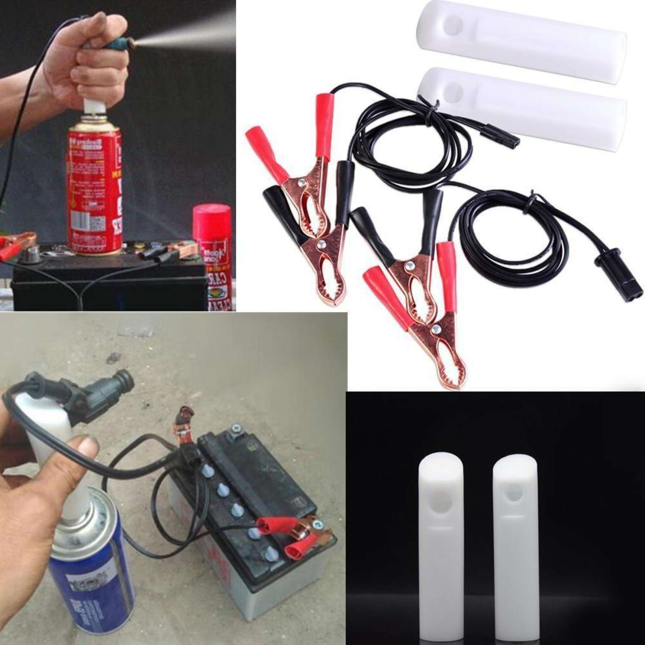 Universal Fuel Injector Flush Cleaner Jet Nozzle Cleaning Tool for Auto