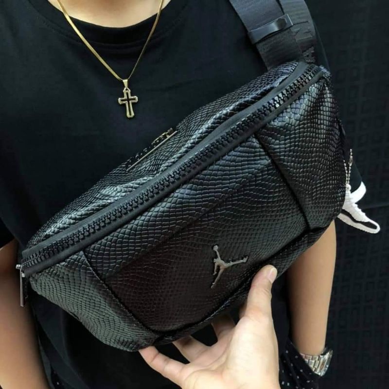 jordan fanny pack leather