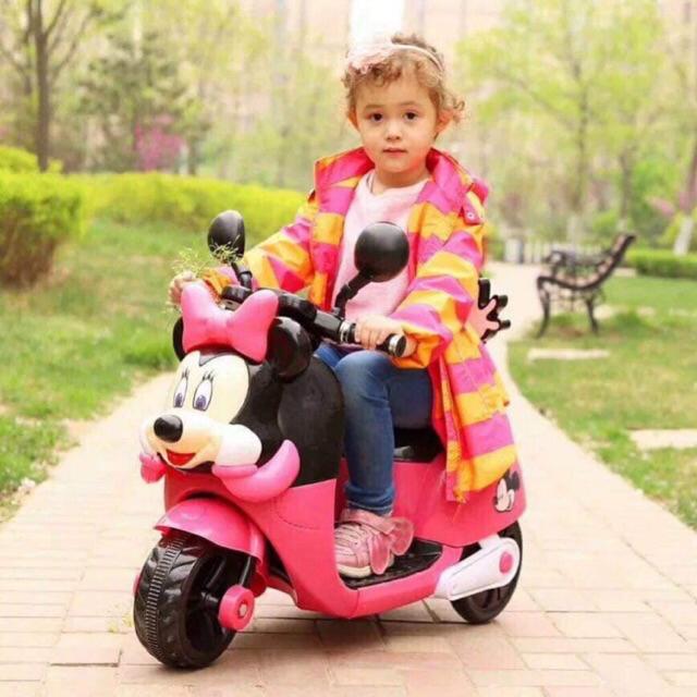 sq;Pink Minnie Mouse Scooter Ride on Motorcycle Lazada PH