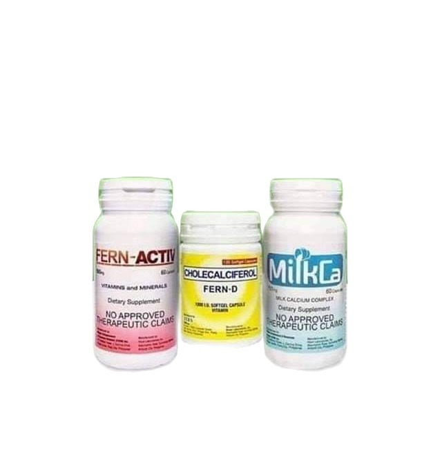 POWER TRIO FERN D BENEFITS, FERN ACTIV,MILKCA Lazada PH