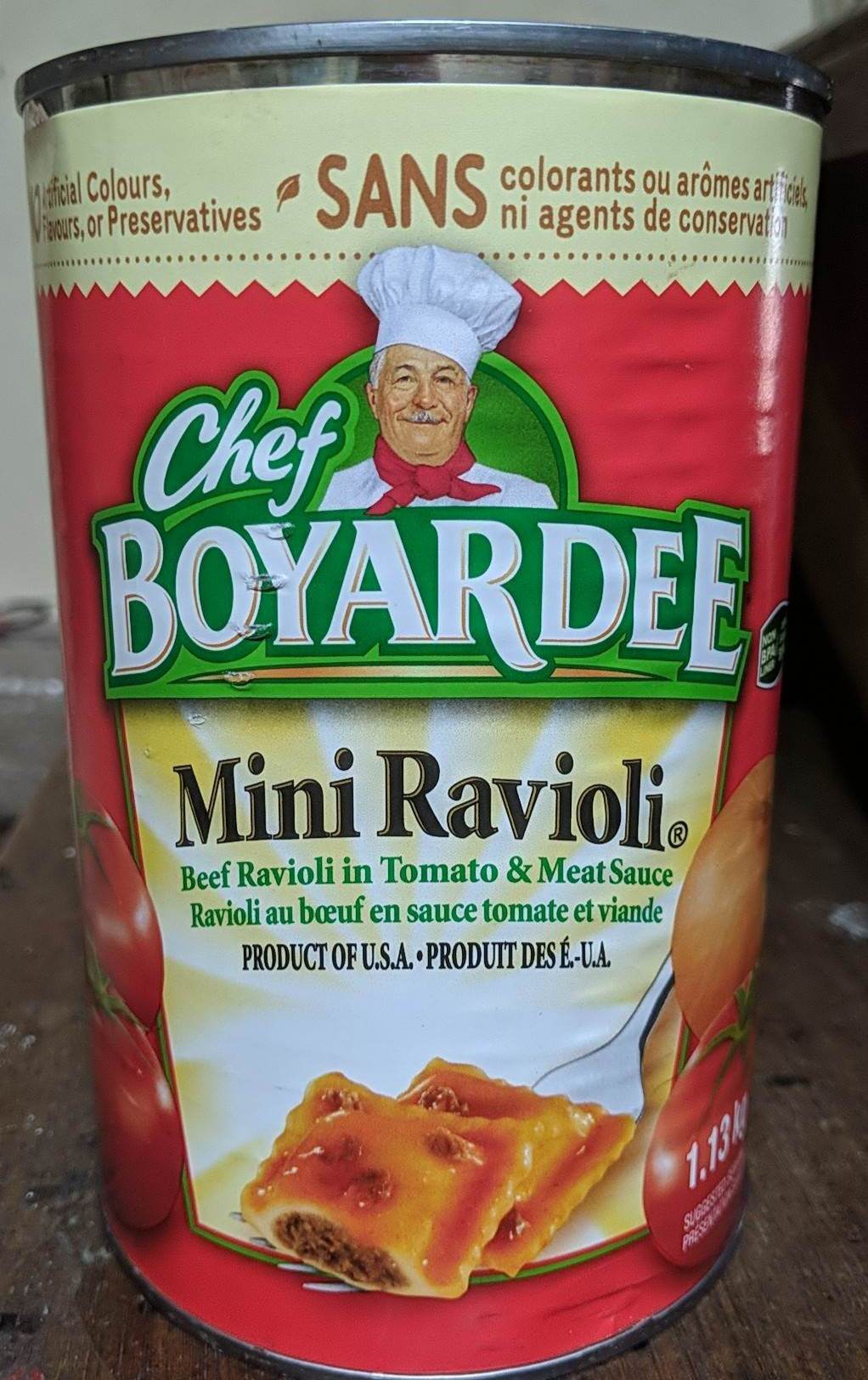 Mini Ravioli Can