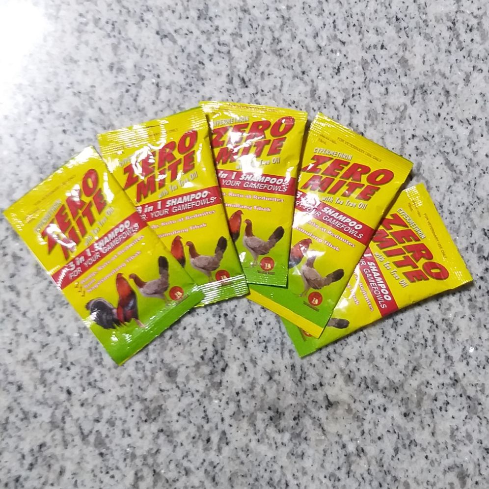 ZERO MITE 10ML 3 in 1 shampoo for your gamefowl ( set of 6 ) Lazada PH