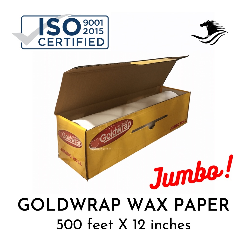 ♂ ☏ Wax Paper Jumbo Roll (500 ft. x 12 ) [ Goldwrap / Generic / Kitchen