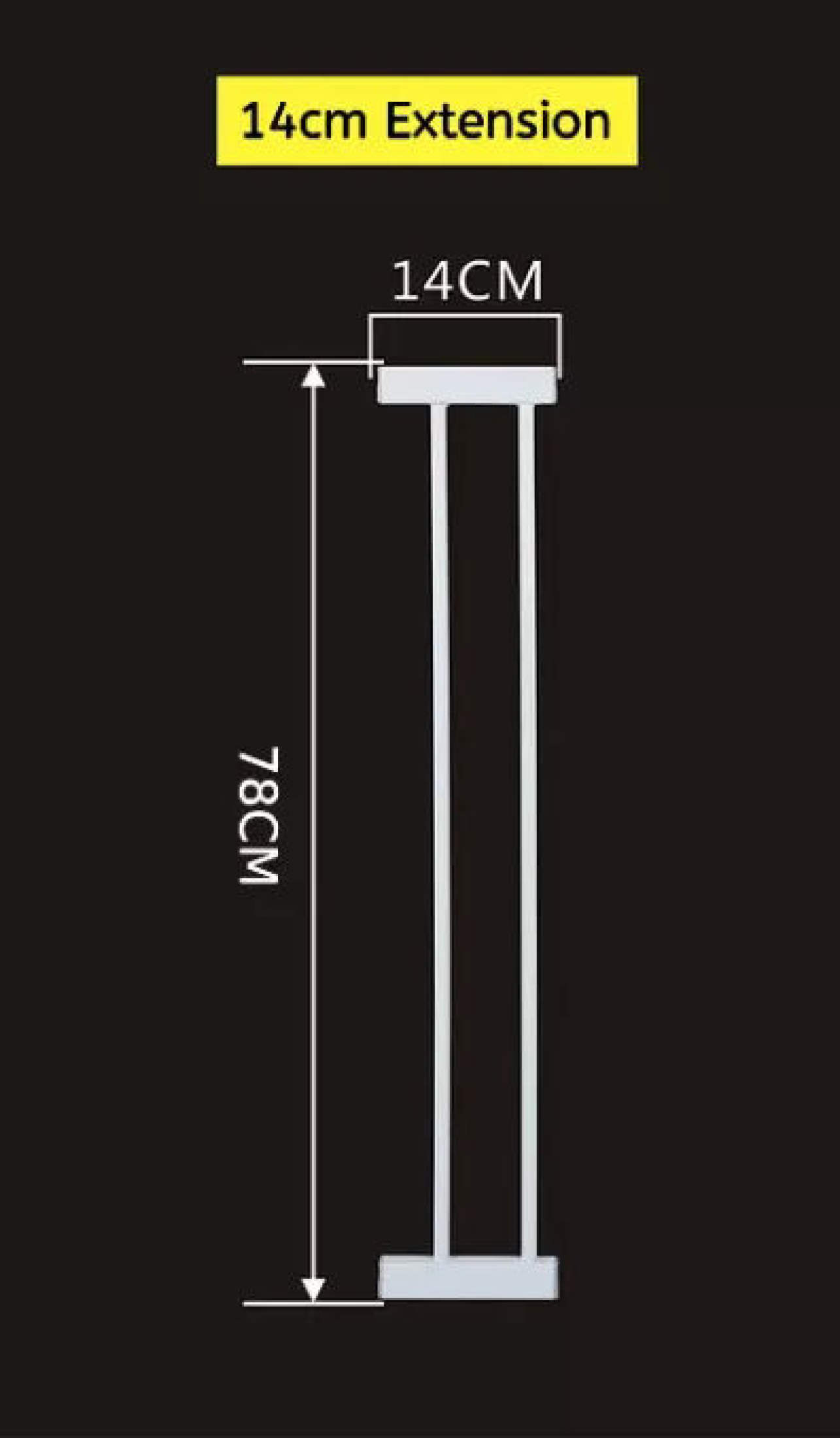 COD+78 Cm Height Children Safety Gate Baby Protection Security Stairs Door Fence For Kids Safe