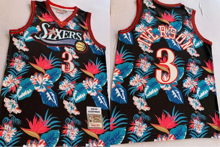 allen iverson floral jersey