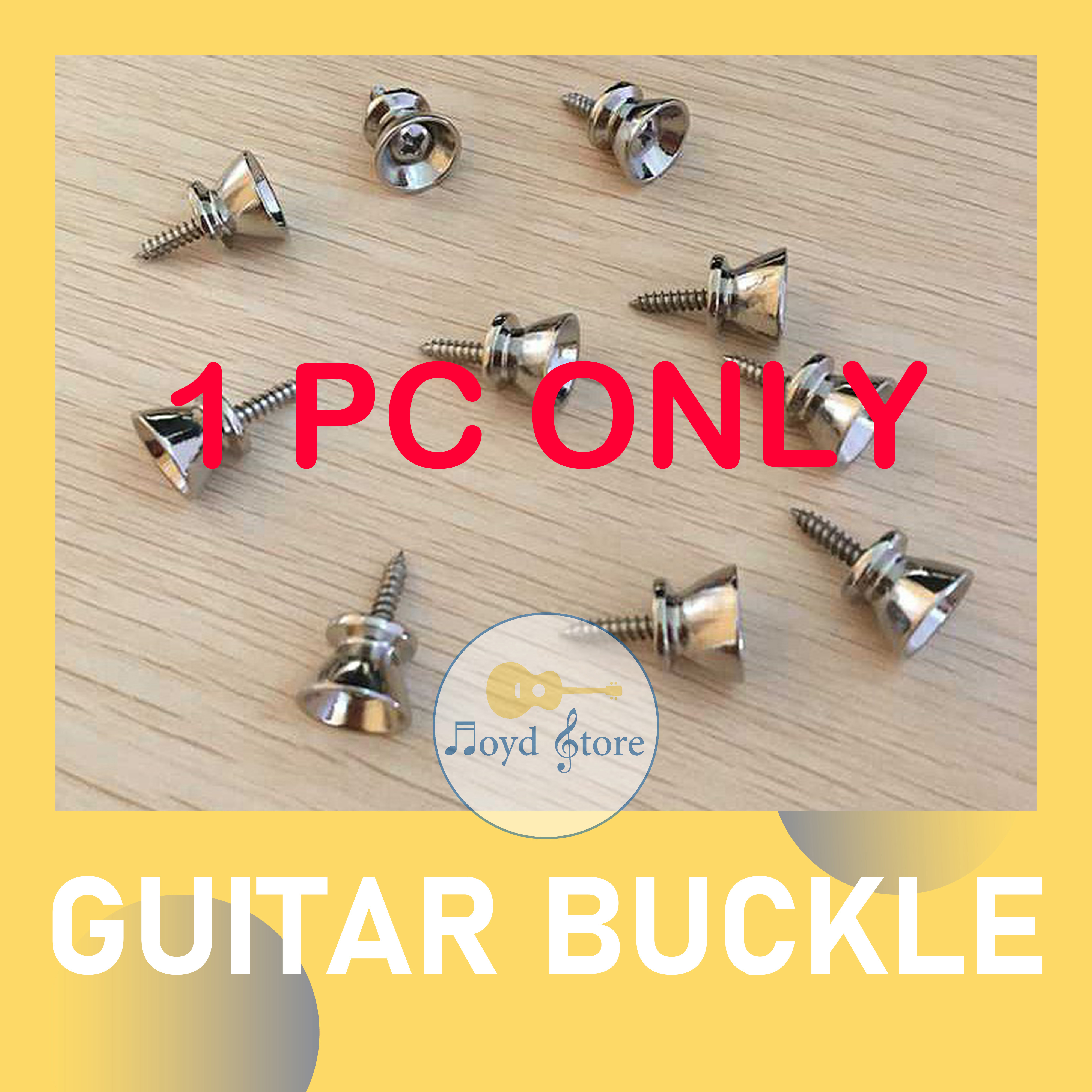 Guitar Strap Button Locks Strap Buttons End Pins with Mounting Screws