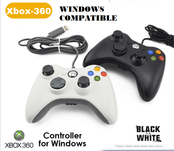 Wired Controller for Xbox 360 Controller Working on PC Windows 7, 8 and