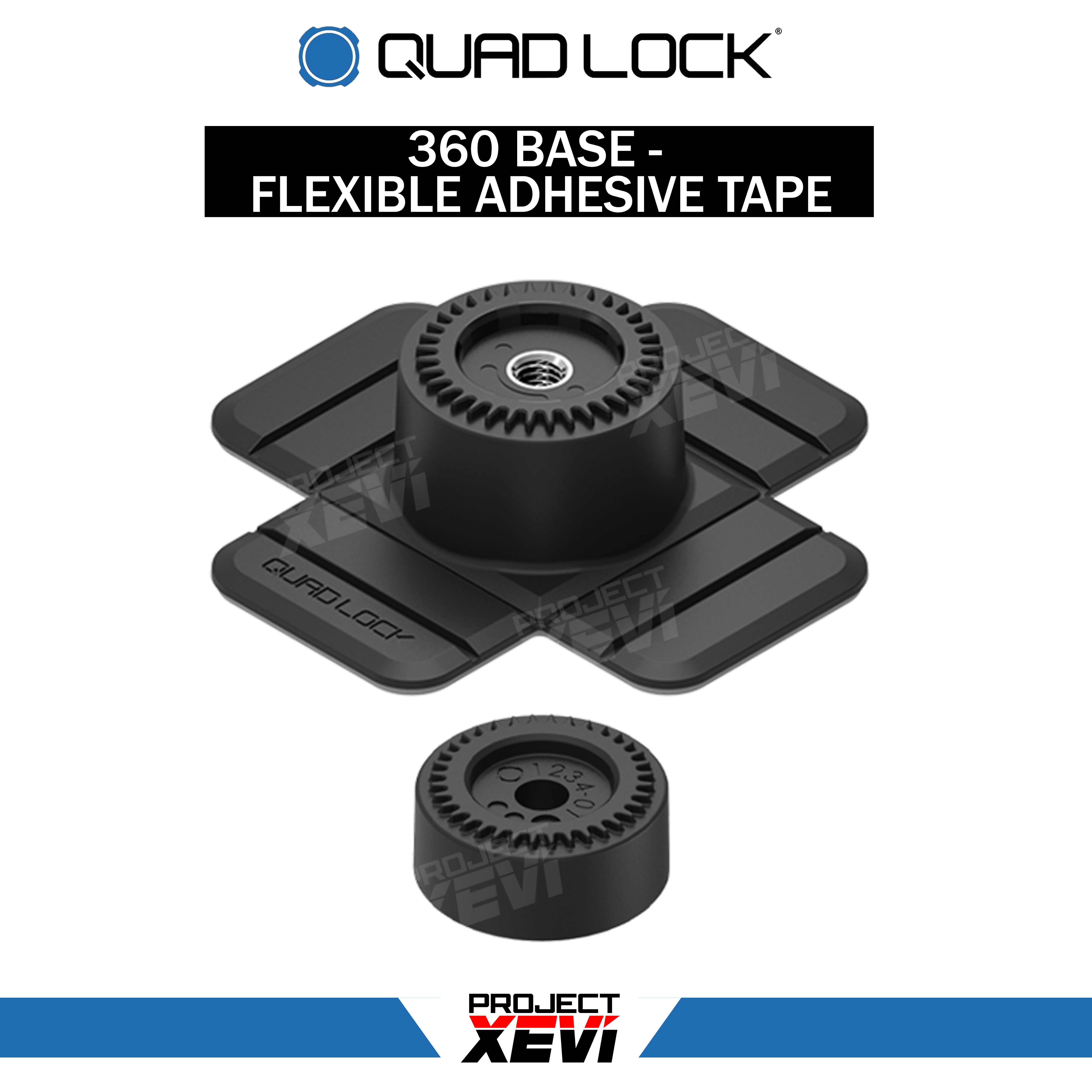 Quad Lock 360 Base - Flexible Adhesive