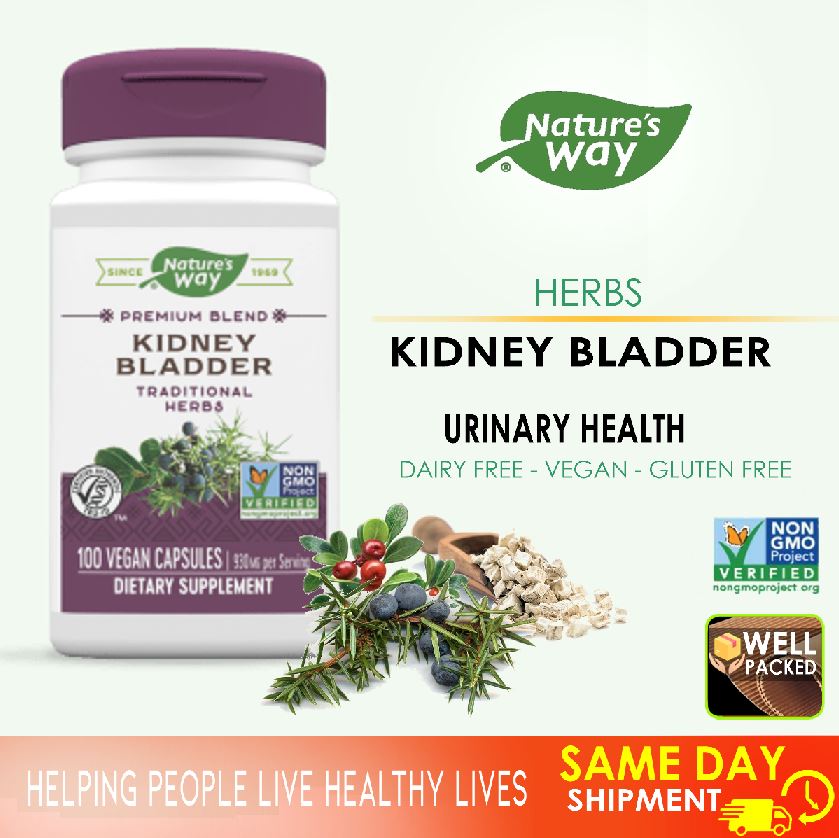 Nature's Way Kidney Bladder 100 Caps Marshmallow Ginger Goldenseal