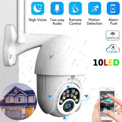 V380 Q10 IP CAM WIFI Camera Monitor Indoor Outdoor 1080p HD Dome Camera CCTV Security Cameras Home Surveilance IR-CUT TF Card Slot