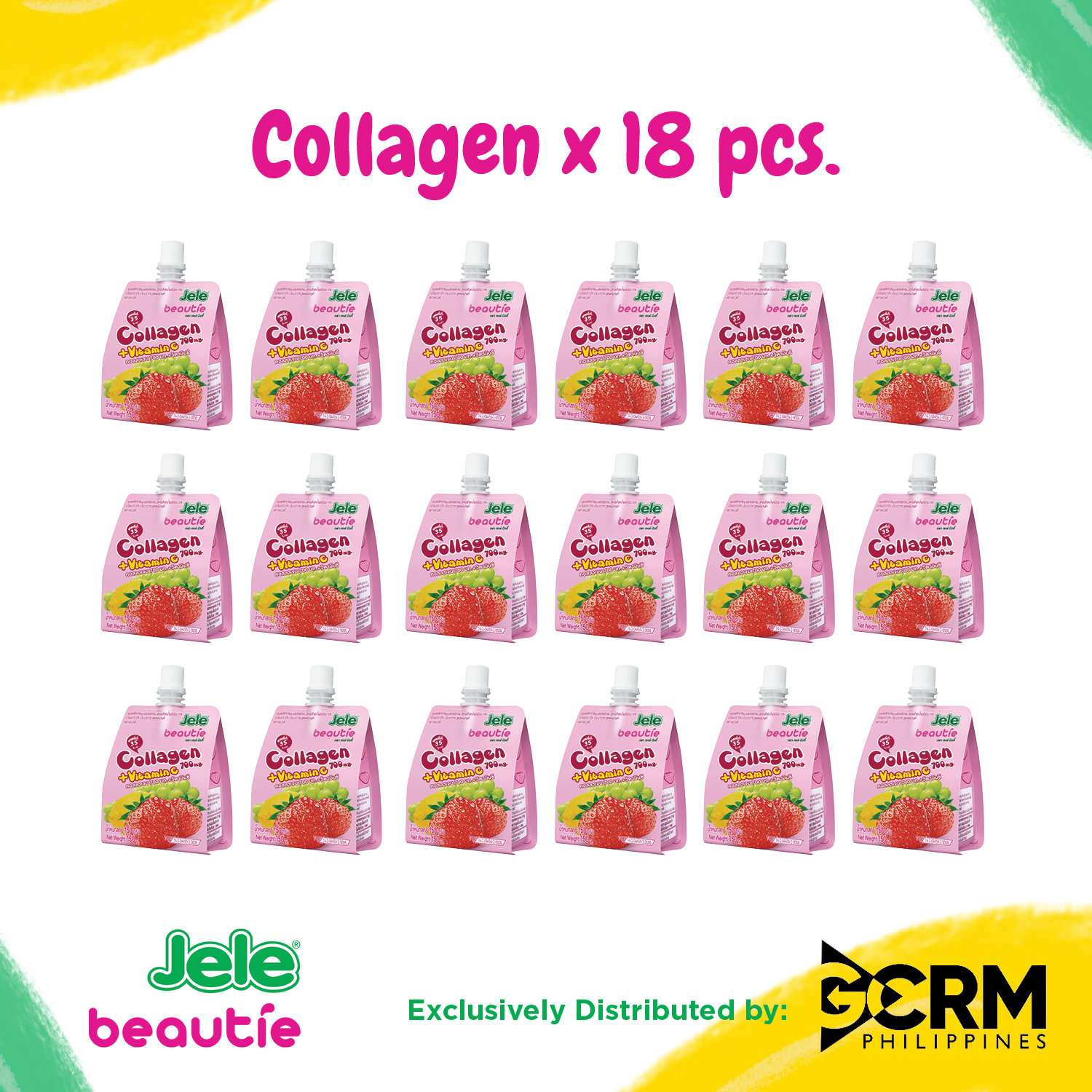 Jele Beautie Strawberry Juice w/ Collagen + Vitamin C Bundle Lazada PH