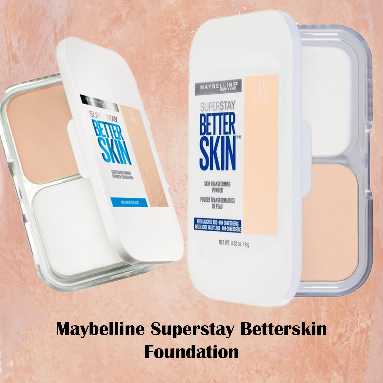 HM Maybellin e Superstay Better Skin All day Oil Control Long Lasting Coverage Foundation