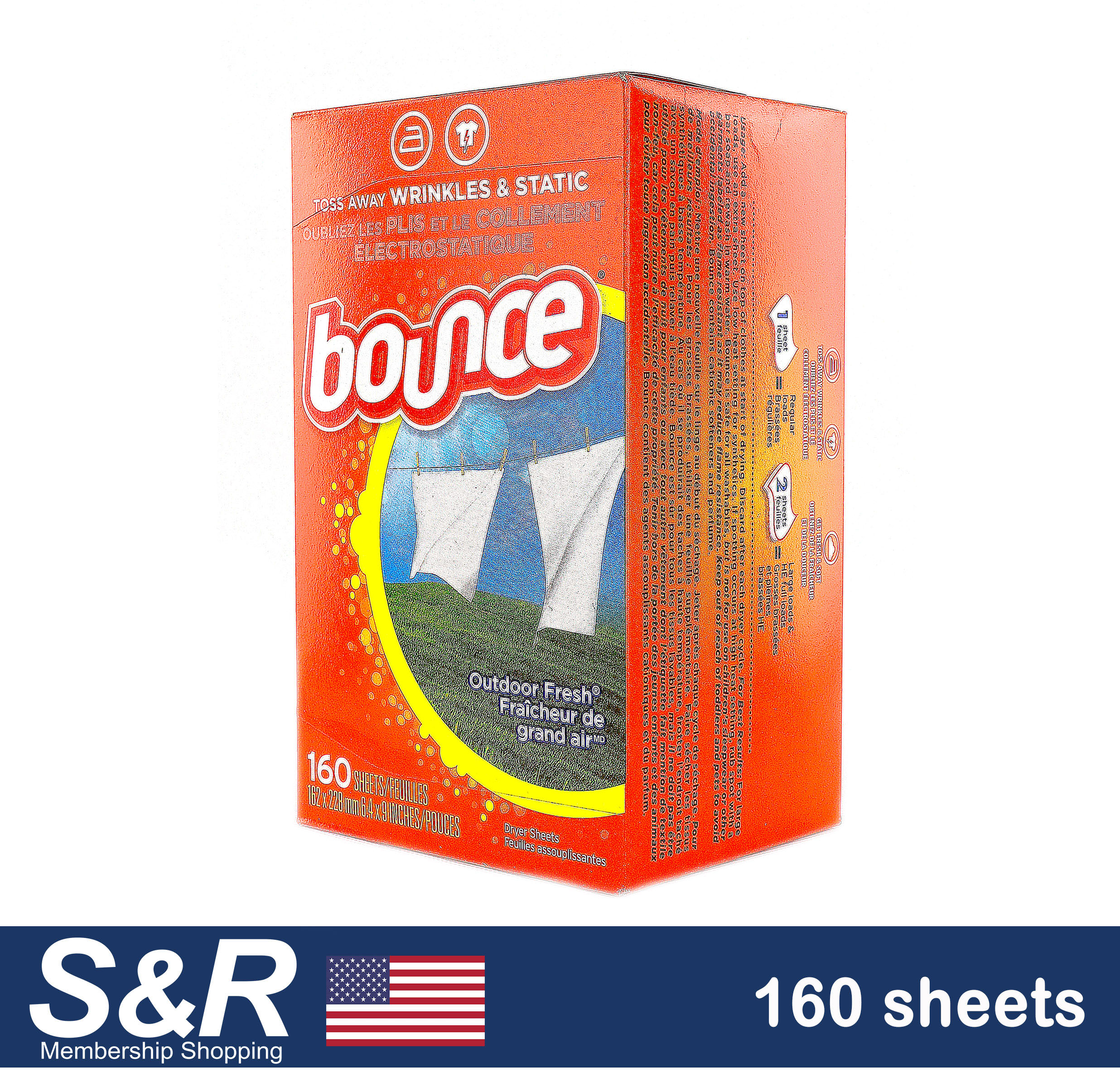 Bounce Odor Fresh Dryer Sheets 160 pcs review and price
