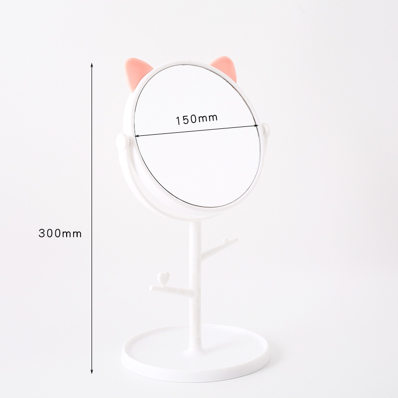 503A Woman Desktop Vanity Mirror Standing Girl Makeup Mirror Jewelry
