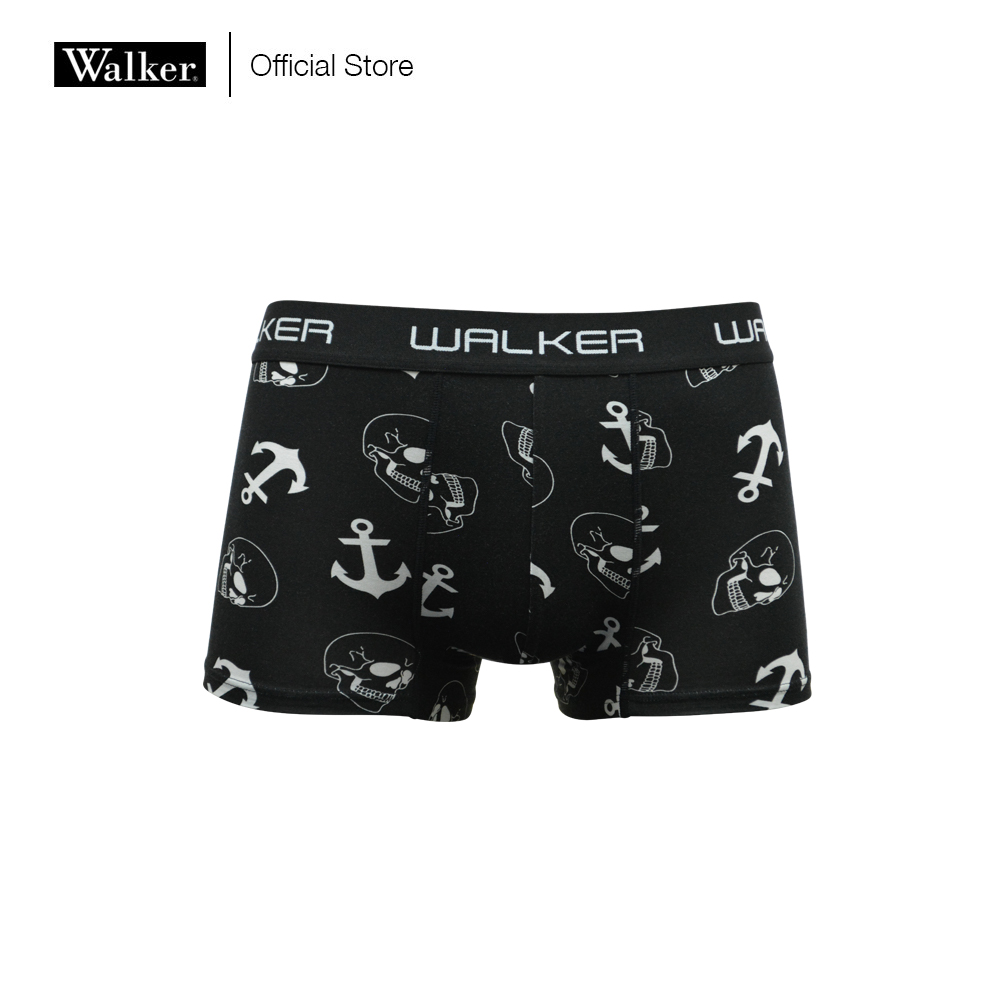 Walker Extreme Cotton Comfort Skull Print Viscose Men Boxer Brief