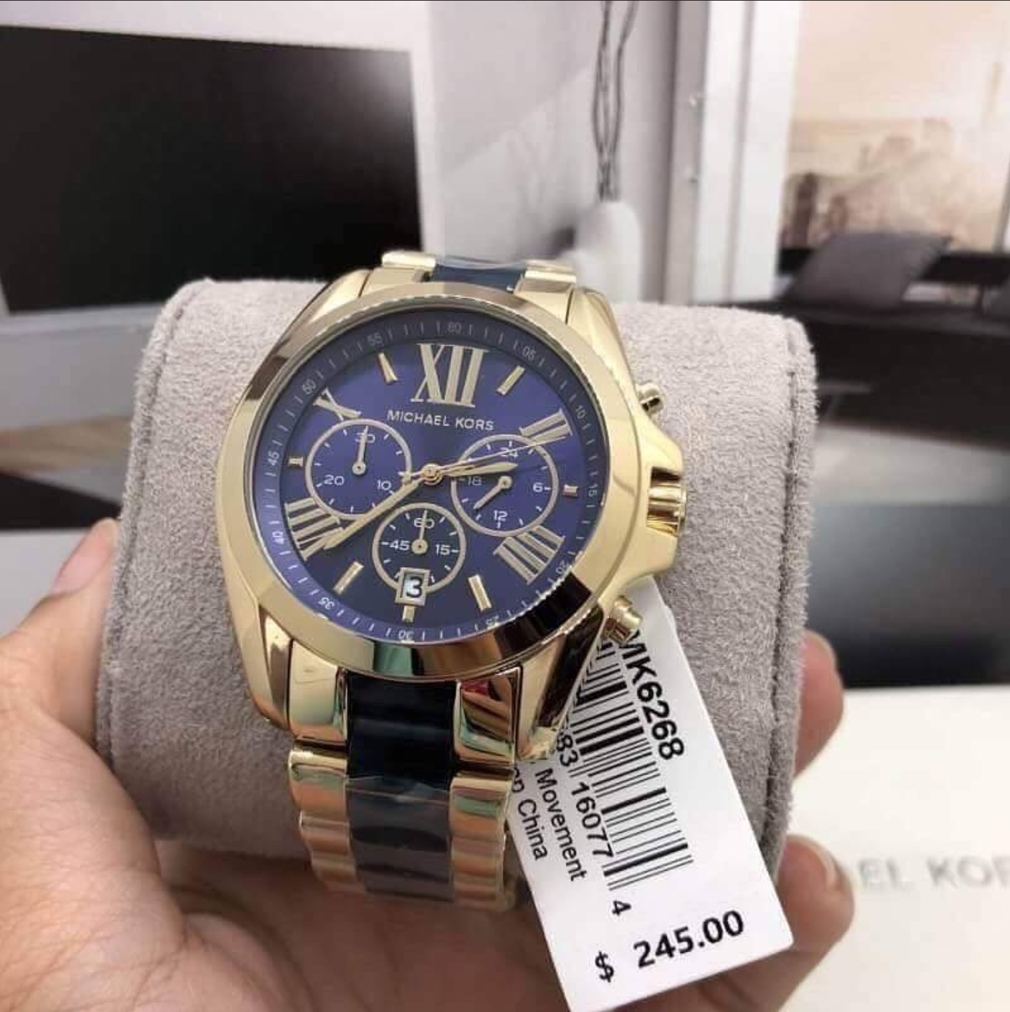 MK6268 Michael Kors Bradshaw Blue Dial Chronograph Men's Watch With 1 Year  Warranty For Mechanism | Lazada PH