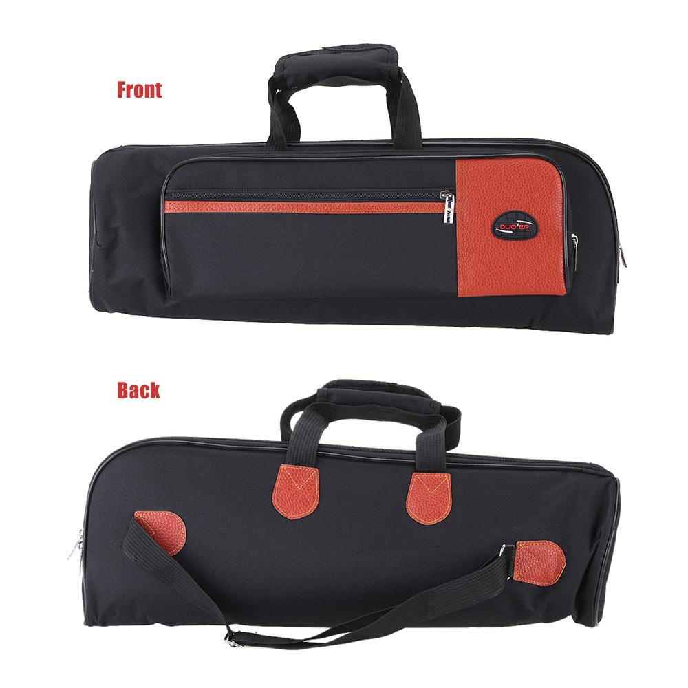 600D Oxford Bag Case with Adjustable Shoulder Strap Pocket 15mm Thicken Padded Foam for Trumpet Orchestral