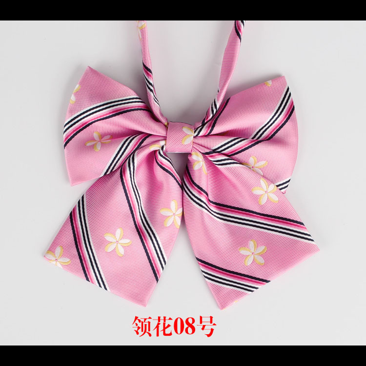 Japanese College Style Striped Shirt Without Tie Tie for Women's JK Sailor Suit Collar Flower