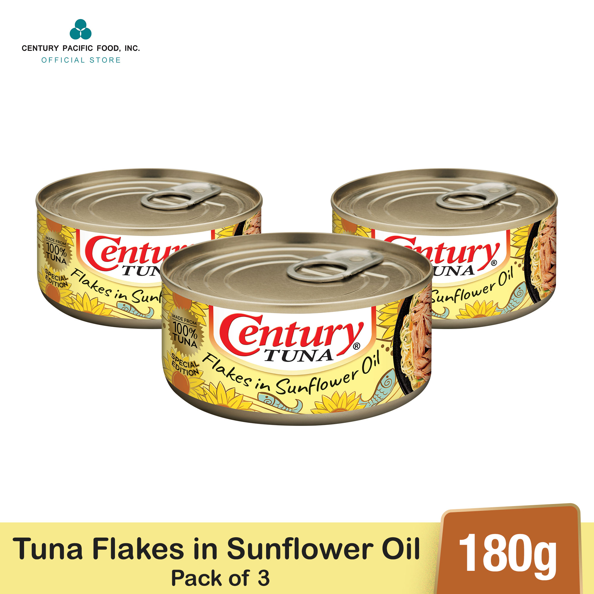 Century Tuna Flakes in Sunflower Oil 180g Pack of 3 | Lazada PH