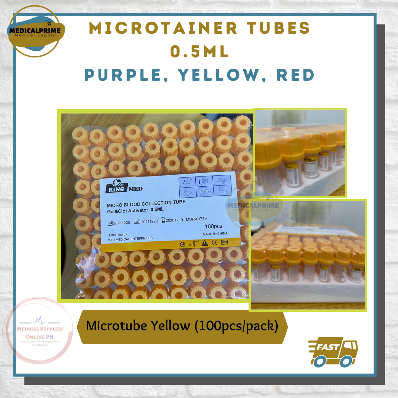 Microtainer Blood Collection PURPLE Top (EDTA), YELLOW Top (Tube Gel